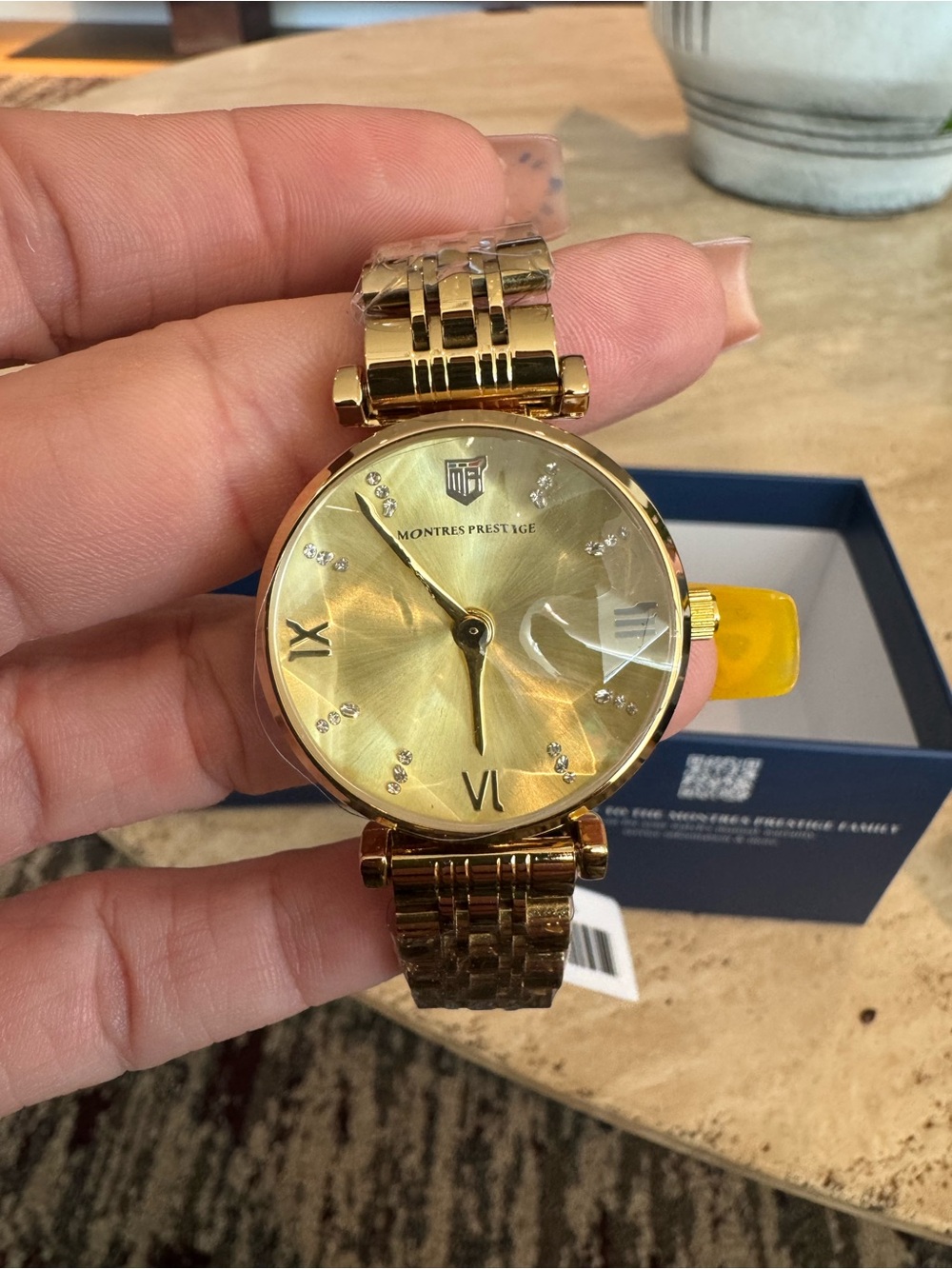 Montres Prestige Gold Tone Women's Watch